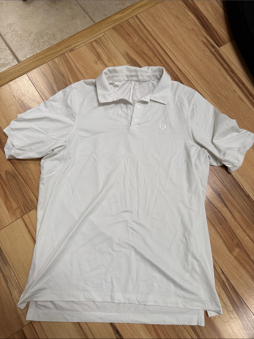 lululemon athletica Men's White Performance Polo